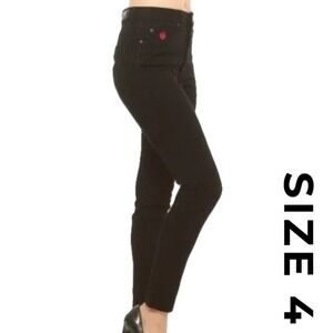 TRIPP NYC Jeans Womens 4 Black Skinny Slim Red‎ Label Stretch